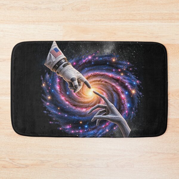 Item preview, Michelangelo Astronaut with Alien Hands Galaxy Space Sci-Fi designed and sold by Genius Geek.