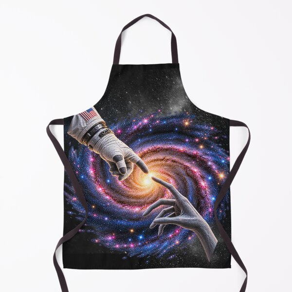 Item preview, Michelangelo Astronaut with Alien Hands Galaxy Space Sci-Fi designed and sold by Genius Geek.