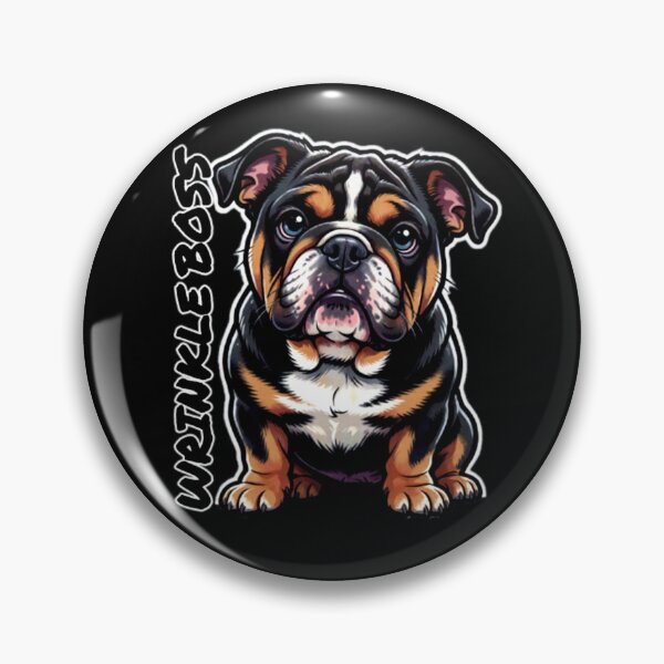 Item preview, Wrinkle Boss English Bulldog Print designed and sold by d2z3rdesignz.