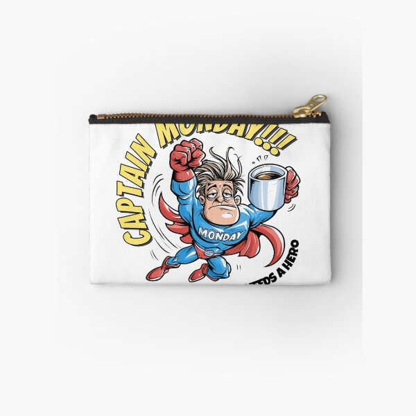 Item preview, Captain Monday Funny Superhero T-Shirt – Monday Needs a Hero designed and sold by JacekKita.