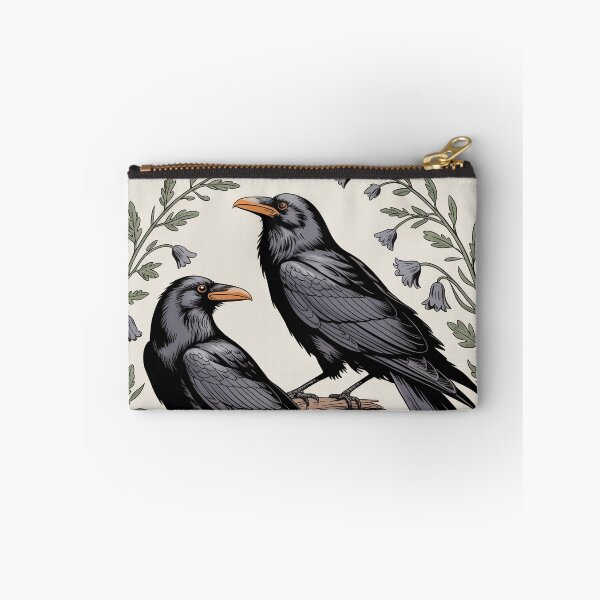 Item preview, Three Ravens Botanical Illustration Wall Art designed and sold by NuvoraNest.