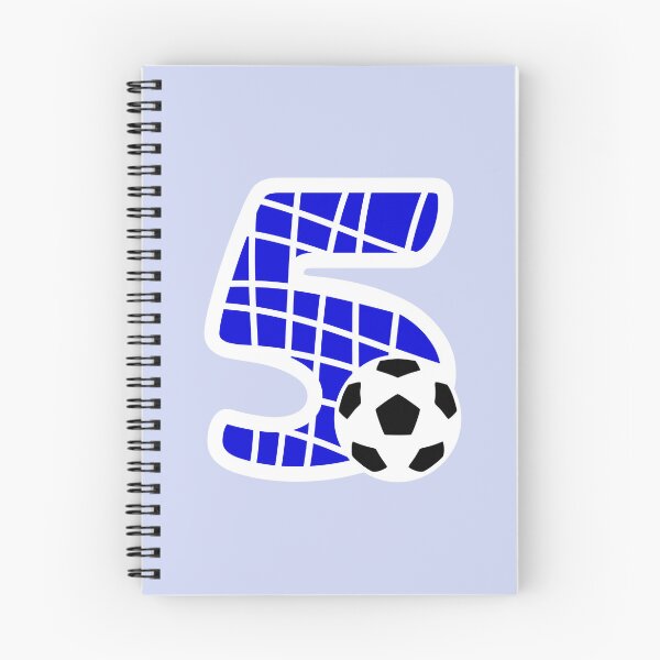 Item preview, Football Number 5 Blue Five No #5 designed and sold by Jeallan Designs.