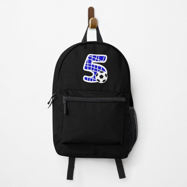 Item preview, Football Number 5 Blue Five No #5 designed and sold by Jeallan Designs.