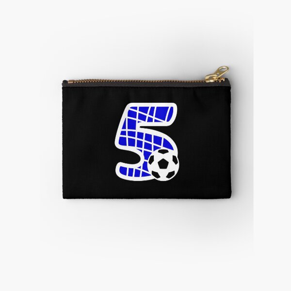 Item preview, Football Number 5 Blue Five No #5 designed and sold by Jeallan Designs.