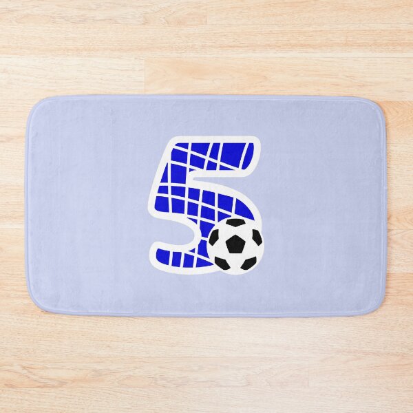 Item preview, Football Number 5 Blue Five No #5 designed and sold by Jeallan Designs.