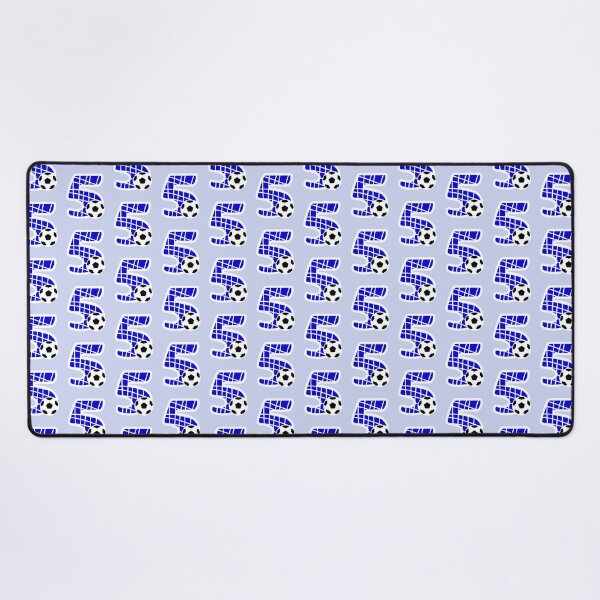 Item preview, Football Number 5 Blue Five No #5 designed and sold by Jeallan Designs.