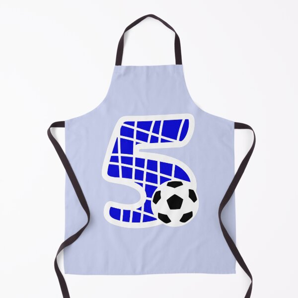 Item preview, Football Number 5 Blue Five No #5 designed and sold by Jeallan Designs.