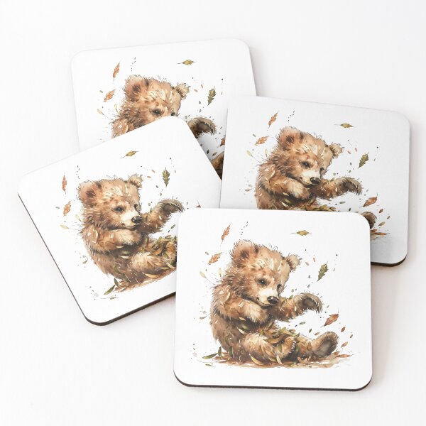 Item preview, Bear Cub | Cute Woodland Animal Watercolor Art designed and sold by Mandayartstudio.
