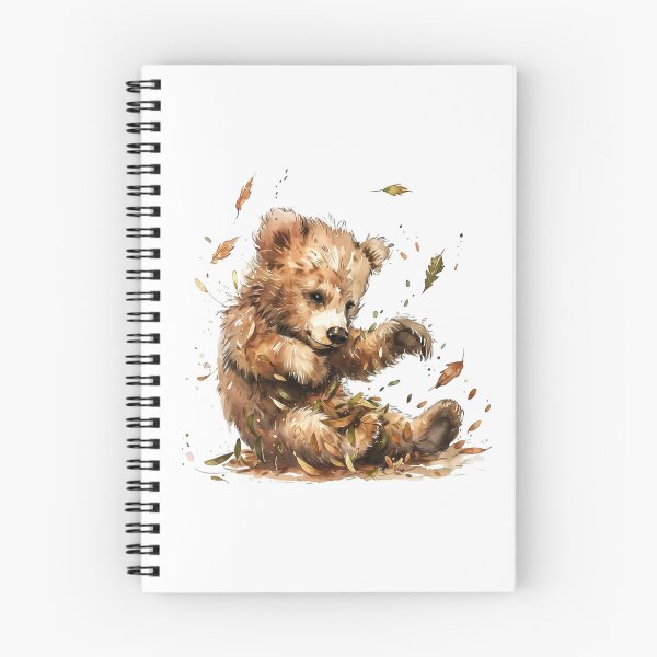Item preview, Bear Cub | Cute Woodland Animal Watercolor Art designed and sold by Mandayartstudio.