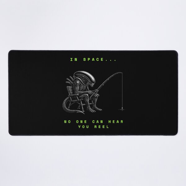Item preview, In Space No One Can Hear You Reel - Funny Alien Fishing designed and sold by GeekAnglerStore.
