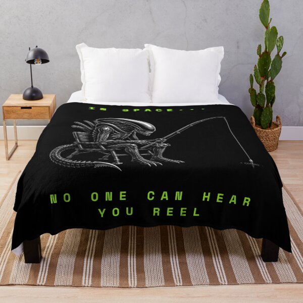Item preview, In Space No One Can Hear You Reel - Funny Alien Fishing designed and sold by GeekAnglerStore.