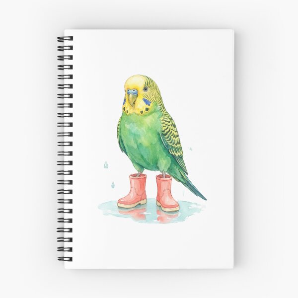 Item preview, Budgerigar Pink Rain Boots designed and sold by Roy & Tiffany.