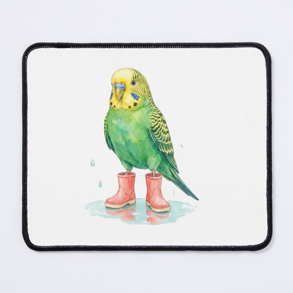 Item preview, Budgerigar Pink Rain Boots designed and sold by Roy & Tiffany.