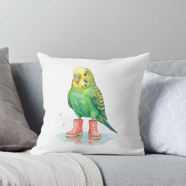 Item preview, Budgerigar Pink Rain Boots designed and sold by Roy & Tiffany.