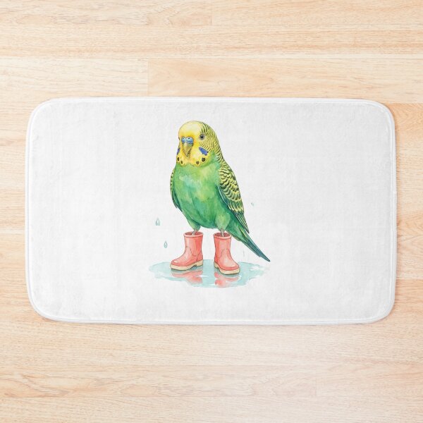 Item preview, Budgerigar Pink Rain Boots designed and sold by Roy & Tiffany.