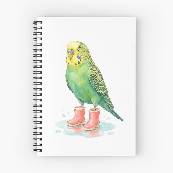 Item preview, Green Parakeet Pink Boots designed and sold by Roy & Tiffany.