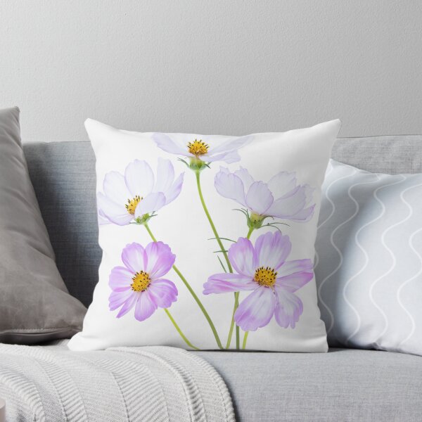 Item preview, Cosmos Flowers Bouquet, Pink Cosmos Blossom, Elegant Floral Illustration designed and sold by Catrinann.