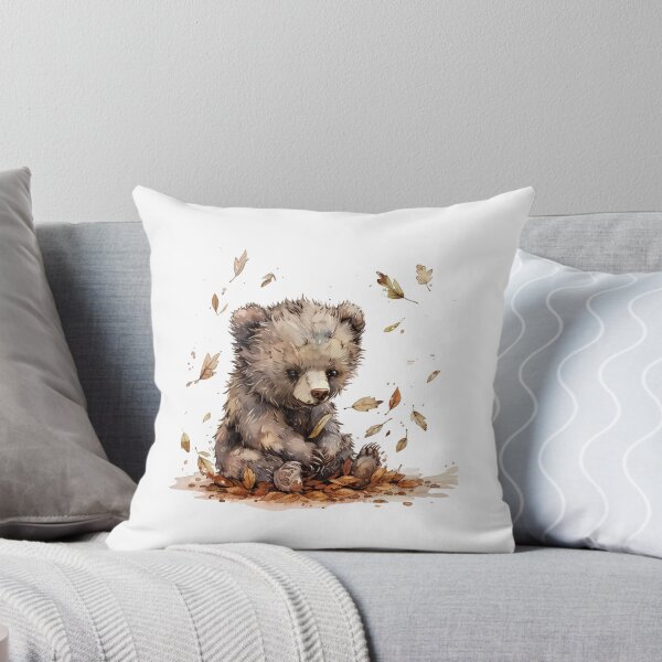 Item preview, Bear Cub | Cute Woodland Animal Watercolor Art designed and sold by Mandayartstudio.