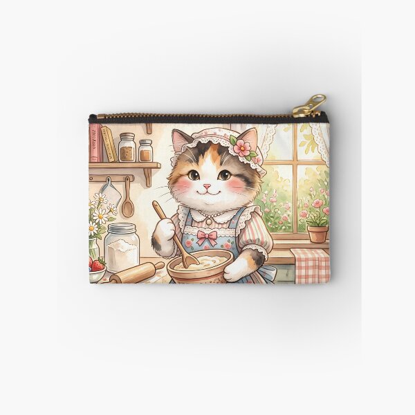 Item preview, Cozy Cottagecore Calico Cat Kitchen: Watercolor Baking designed and sold by CuteKats.