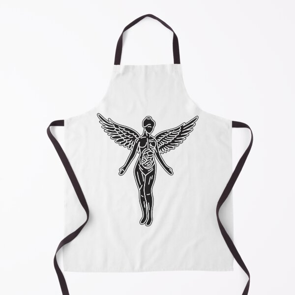 Item preview, Nirvana In Utéro Iconic Anatomical Angel Line Art designed and sold by sdefrt.