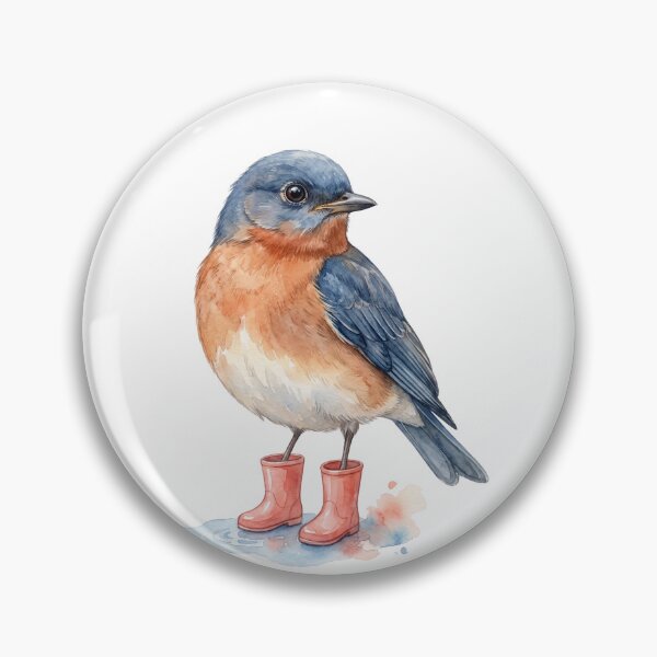 Item preview, Eastern Bluebird Pink Boots designed and sold by Roy & Tiffany.