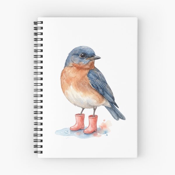 Item preview, Eastern Bluebird Pink Boots designed and sold by Roy & Tiffany.
