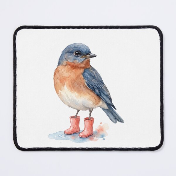 Item preview, Eastern Bluebird Pink Boots designed and sold by Roy & Tiffany.
