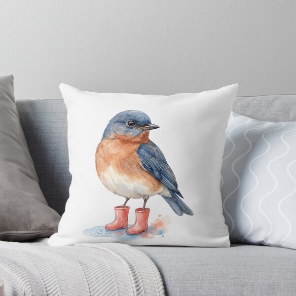 Item preview, Eastern Bluebird Pink Boots designed and sold by Roy & Tiffany.