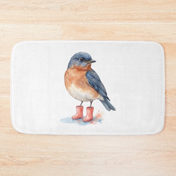 Item preview, Eastern Bluebird Pink Boots designed and sold by Roy & Tiffany.