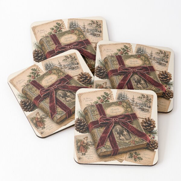 Item preview, Vintage Christmas Family Memories – Nostalgic Holiday Album & Postcards designed and sold by Iras-Art-Corner.