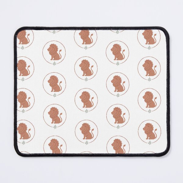Item preview, Leo zodiac lion in muted terracotta earth tones designed and sold by Osmose-Studio ⭐⭐⭐⭐⭐.