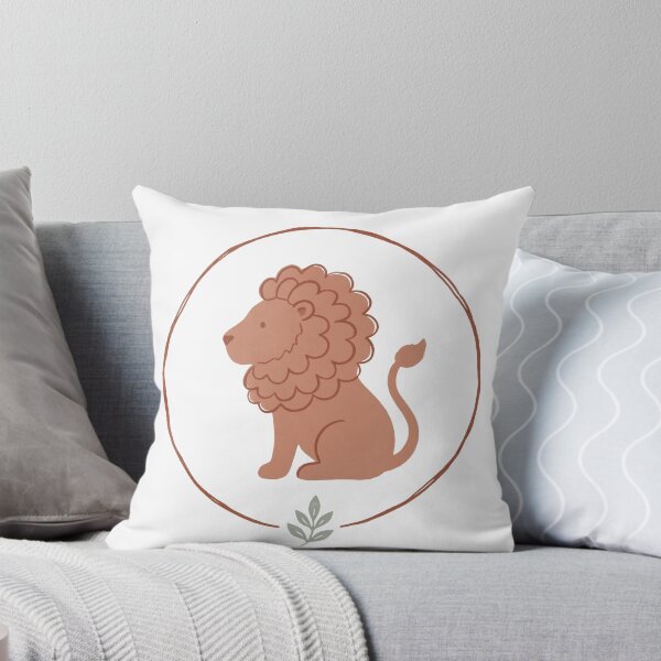 Item preview,  Leo zodiac lion in muted terracotta earth tones  designed and sold by Osmose-Studio ⭐⭐⭐⭐⭐.
