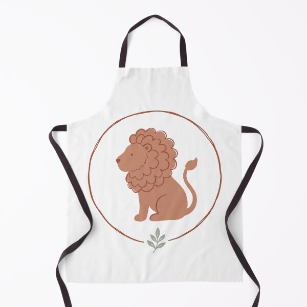 Item preview, Leo zodiac lion in muted terracotta earth tones designed and sold by Osmose-Studio ⭐⭐⭐⭐⭐.