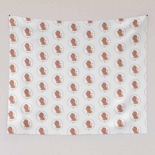 Item preview,  Leo zodiac lion in muted terracotta earth tones  designed and sold by Osmose-Studio.