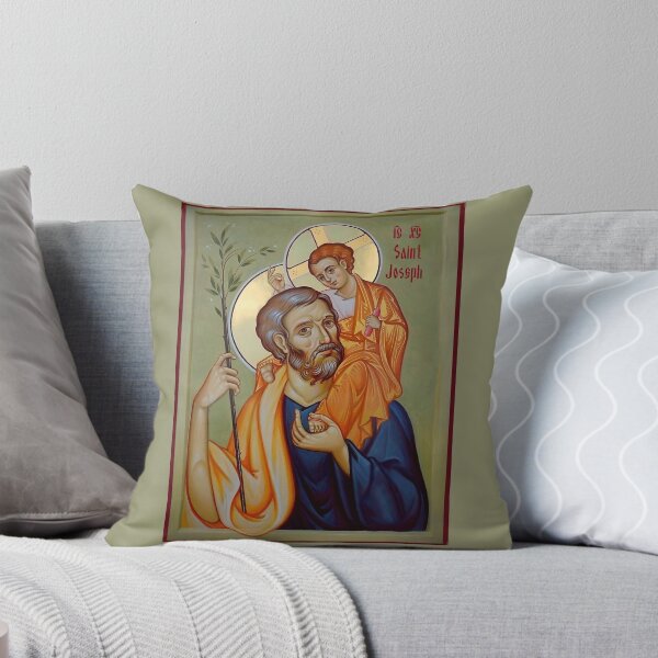 Item preview, Saint Joseph with Jesus designed and sold by orthodox-icon.
