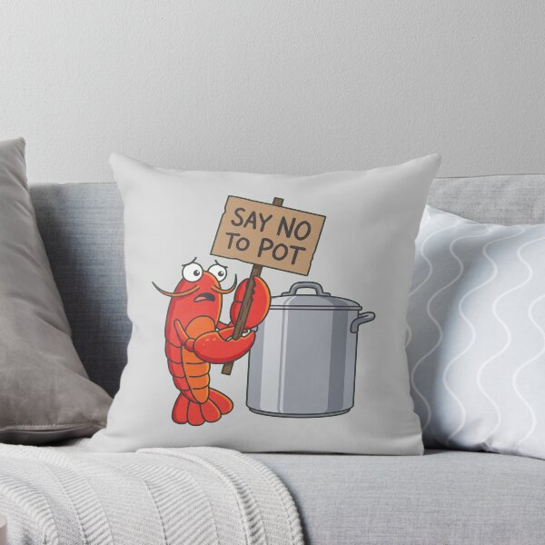 Item preview, Cartoon Lobster Holding Protest Sign Seafood Lover Gift designed and sold by by-the-tree.