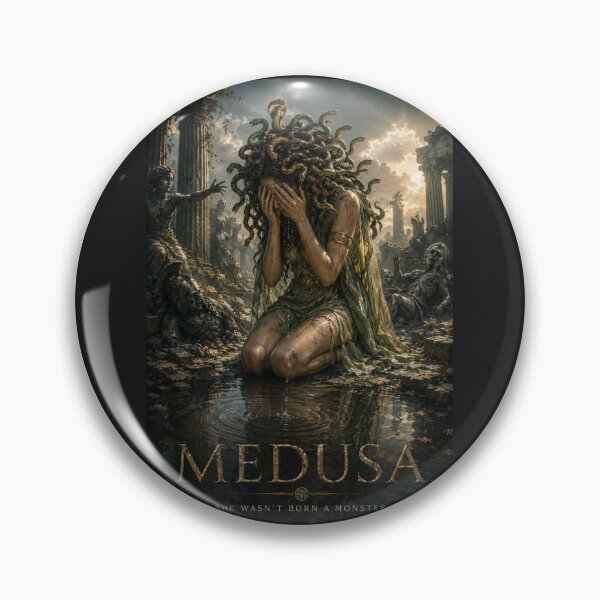 Item preview, Medusa – She Wasn't Born a Monster | Greek Mythology Art designed and sold by Pop, Culture and Stuff.