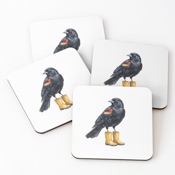 Item preview, Red Winged Blackbird Boots designed and sold by Roy & Tiffany.