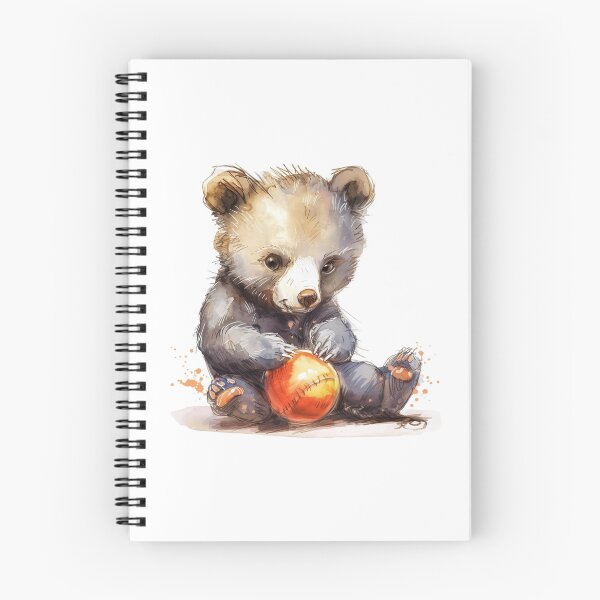 Item preview, Bear Cub | Cute Woodland Animal Watercolor Art designed and sold by Mandayartstudio.