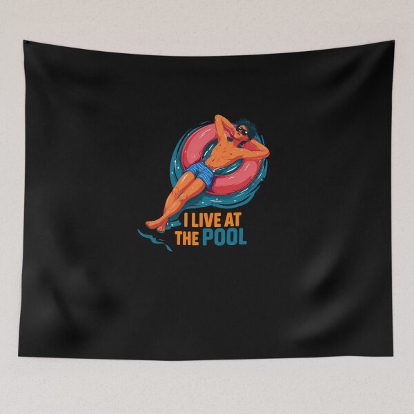 Item preview, I Live At The Pool designed and sold by DRABaBdesign.
