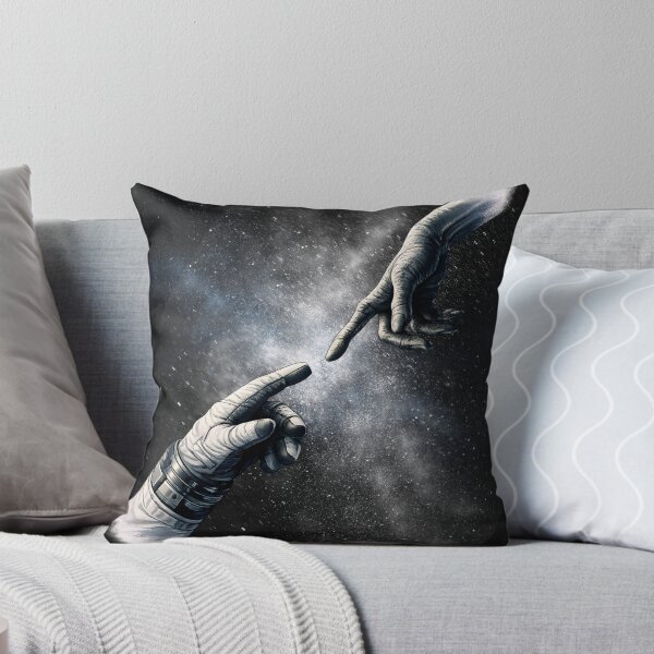Item preview, Michelangelo Astronaut with Alien Hands Galaxy Space Sci-Fi designed and sold by Genius Geek.