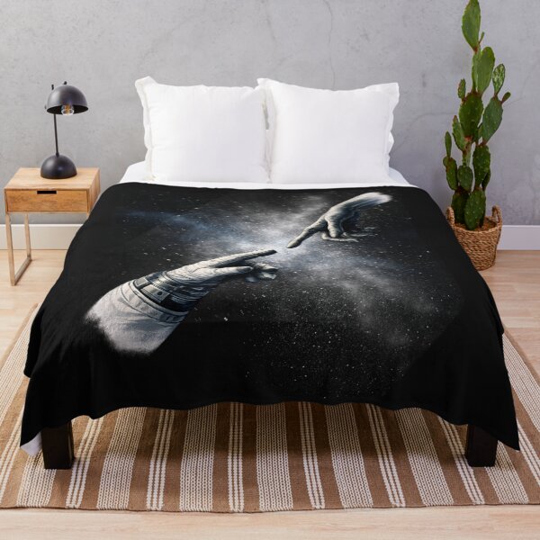 Item preview, Michelangelo Astronaut with Alien Hands Galaxy Space Sci-Fi designed and sold by Genius Geek.