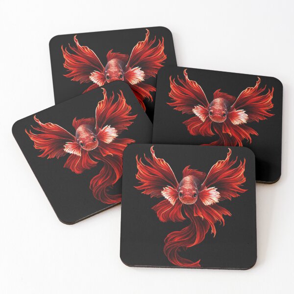 Item preview, Crimson fighting fish designed and sold by Einkstudio.