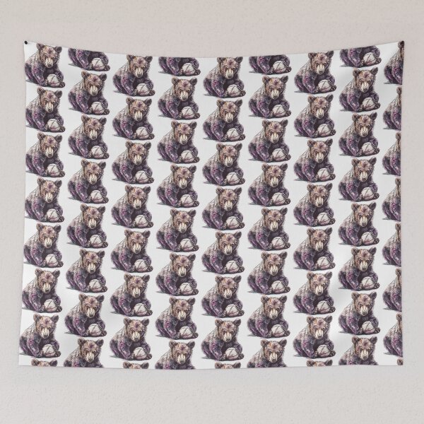 Item preview, Bear Cub | Cute Woodland Animal Watercolor Art designed and sold by Mandayartstudio.