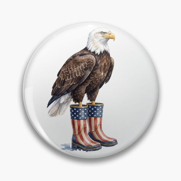 Item preview, American Eagle USA Flag Boots designed and sold by Tiffany Roy.