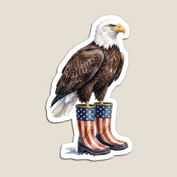 Item preview, American Eagle USA Flag Boots designed and sold by Roy & Tiffany.