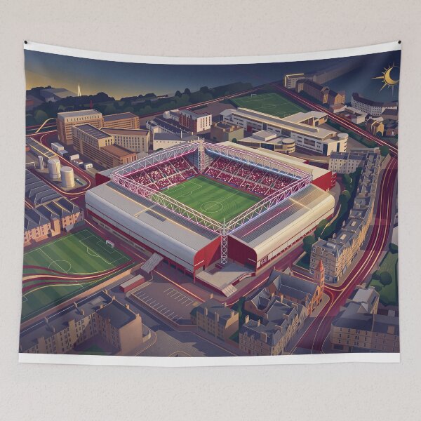 Item preview, Hearts Edinburgh Football Ground designed and sold by ArtworkNorth.