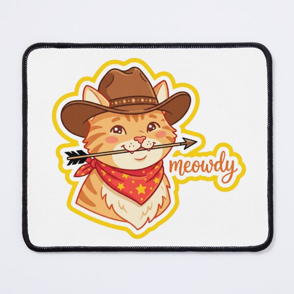 Item preview, Meowdy Cowboy Cat Cute Western Orange Tabby designed and sold by raedattia.