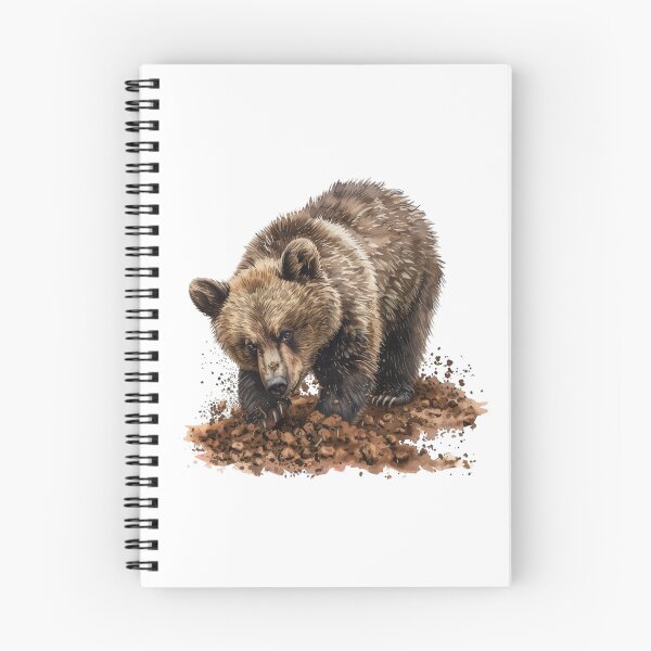 Item preview, Bear Cub | Cute Woodland Animal Watercolor Art designed and sold by Mandayartstudio.