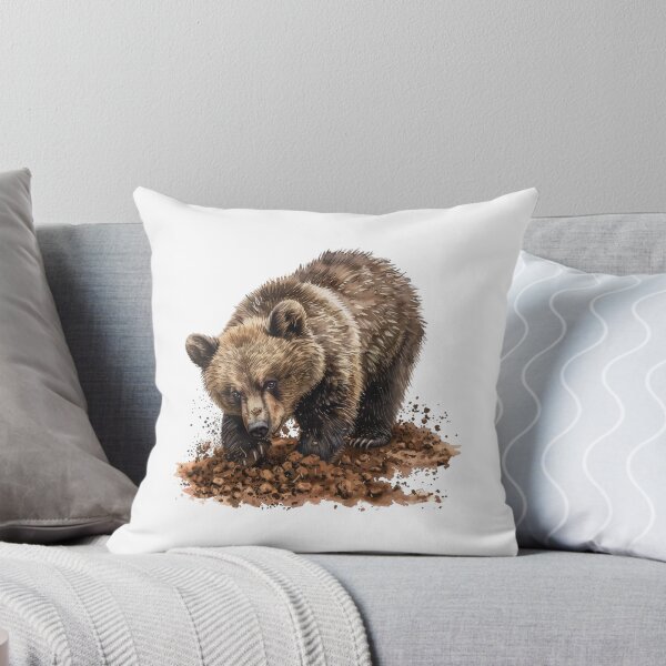 Item preview, Bear Cub | Cute Woodland Animal Watercolor Art designed and sold by Mandayartstudio.
